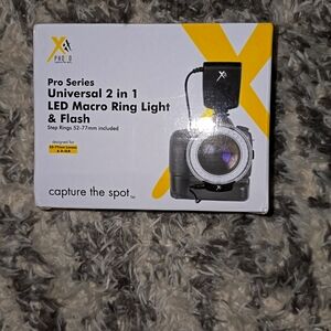 Pro series universal 2 in 1 LED macro ring light & flash